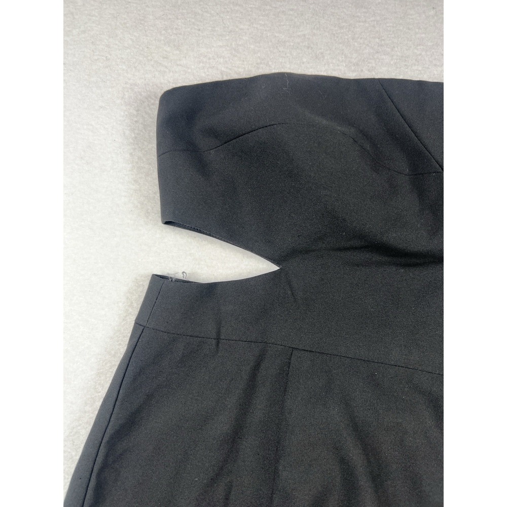 Black Halo Roxy Womens Black Knee‎ Length Strapless Cut Out Sheath Dress Size 4 - Picture 3 of 9